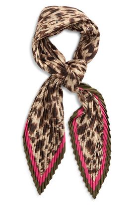 Echo Echo Pleated Spots on Spots Diamond Silk Scarf