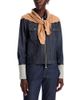 Echo Echo Scallop Knit Wool Triangle Scarf - 1