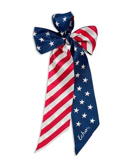 Echo Echo Stars & Stripes Silk Skinny Scarf