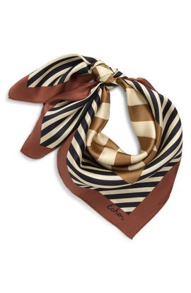 Echo Echo Striped Silk Bandana