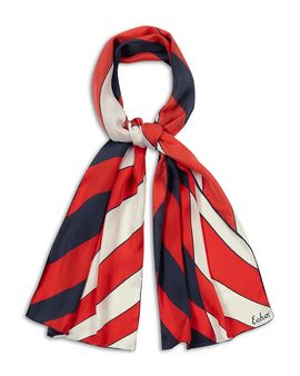 Echo Echo Stripes Silk Oblong Scarf