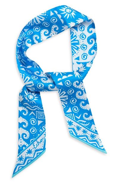 Echo Echo Sun & Surf Reversible Silk Skinny Scarf