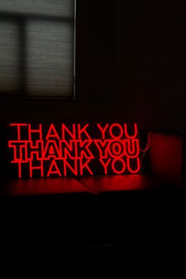Echo Neon Echo Neon Thank You Neon Sign in Red at Urban Outfitters