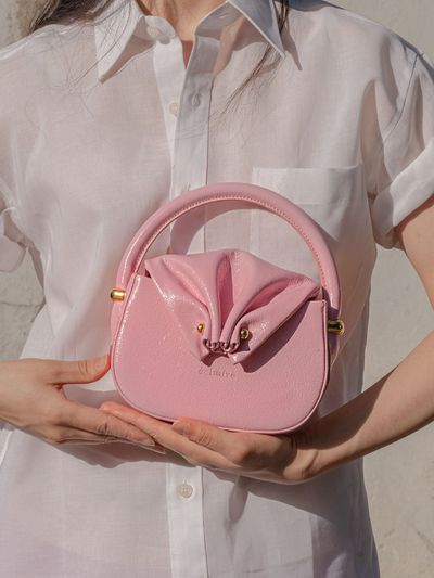 eclaaire Pintadine Mini Bag_Glossy Pink