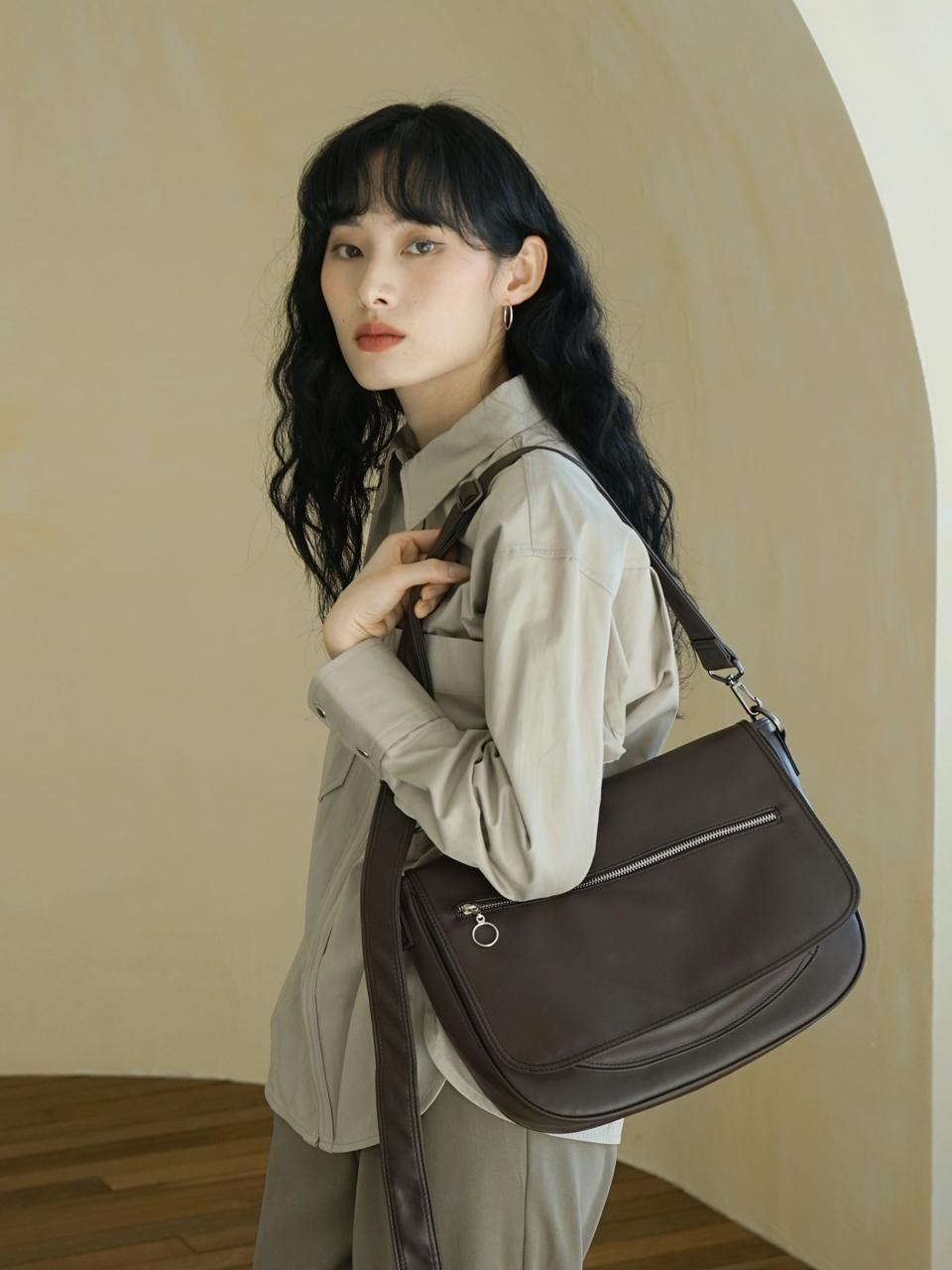 Ecrit All Day Cross Bag_Brown