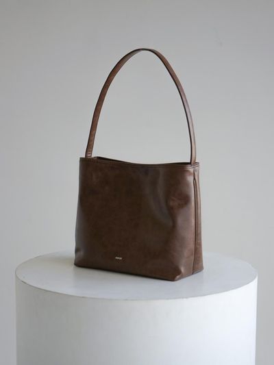 Ecrit FOUR POCKET SHOULDER BAG - BROWN
