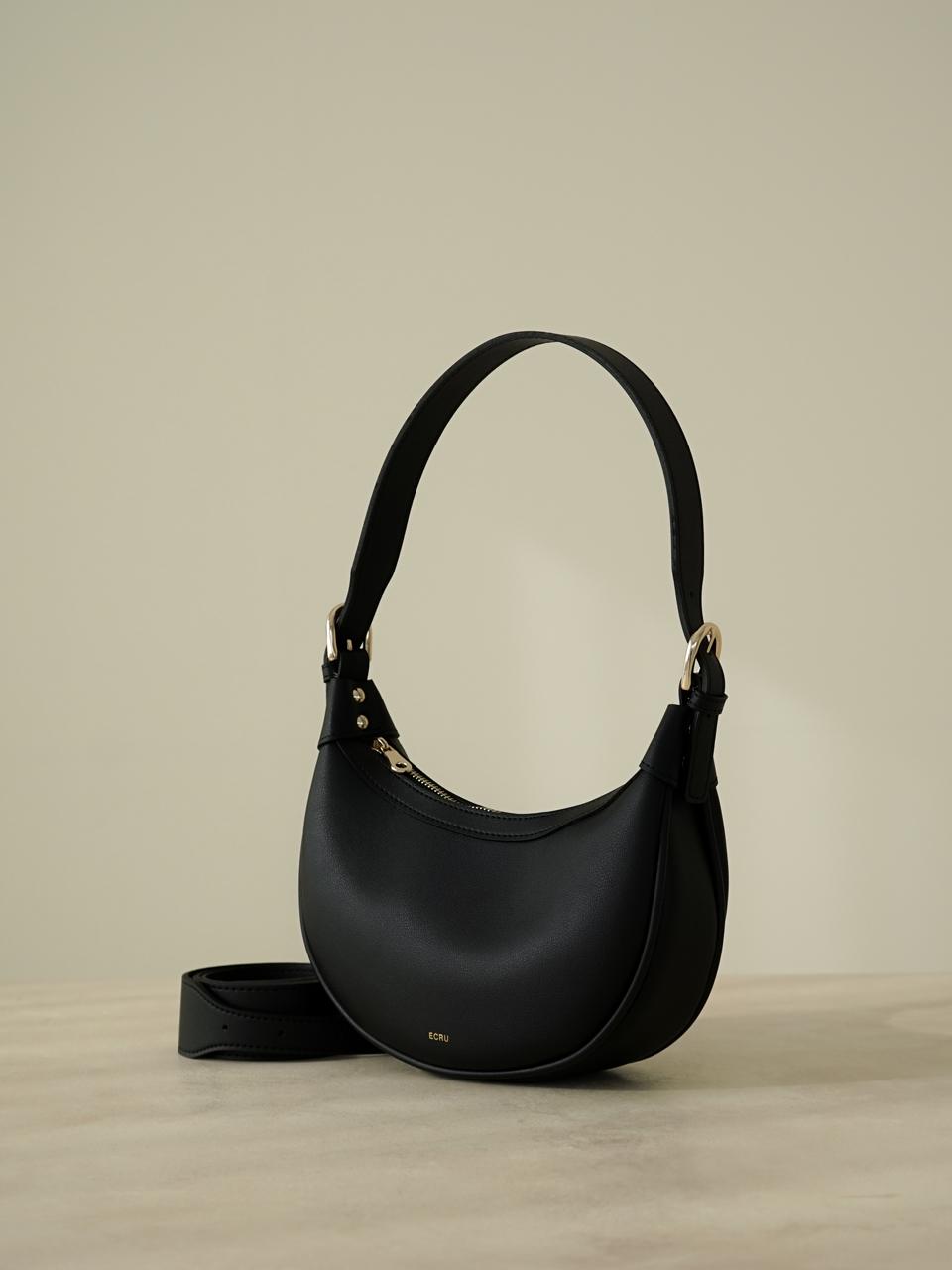 Ecrit Half Moon Bag Black