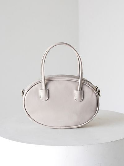 Ecrit Peanut Crossbody Bag - Pale Stone