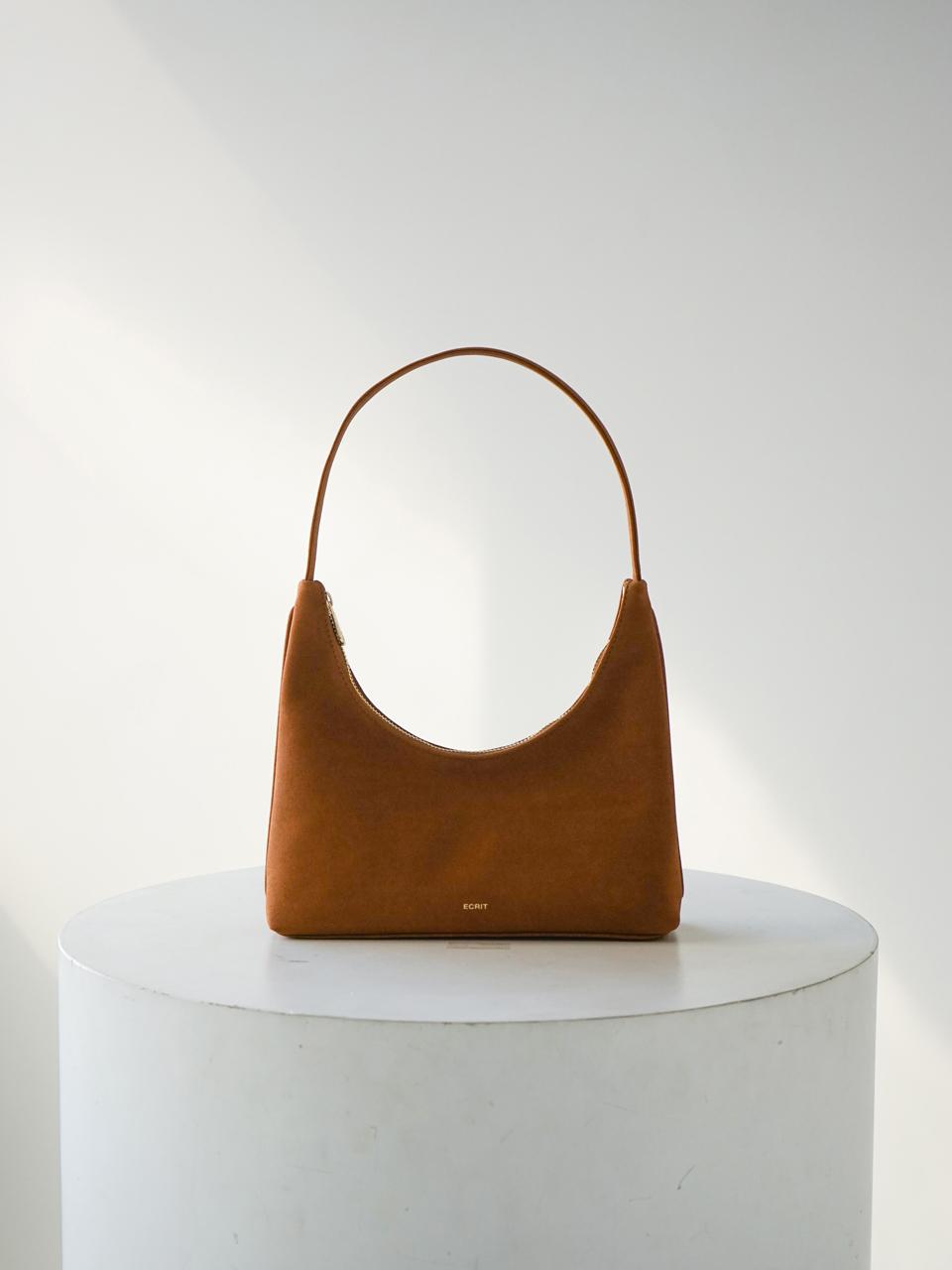 Ecrit Vegan Leather Suede Mini Bag [Camel]