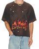 Ed Hardy Ed Hardy By Appointment Only Eagle Flame Cropped Boxy Tee - 1