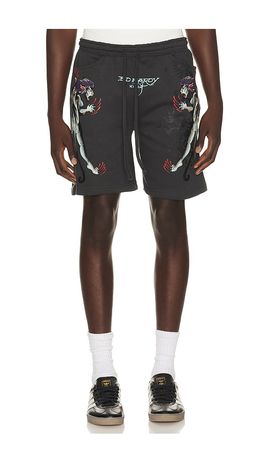 Ed Hardy Ed Hardy Pantera Fleece Short