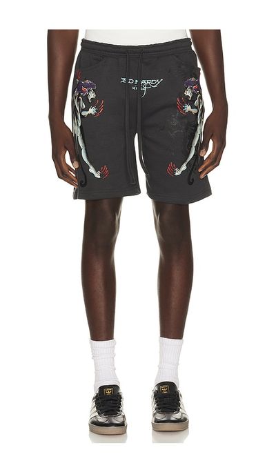 Ed Hardy Ed Hardy Pantera Fleece Short
