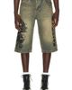 Ed Hardy Ed Hardy Spider Skulls Rhinestone Long Shorts - 1