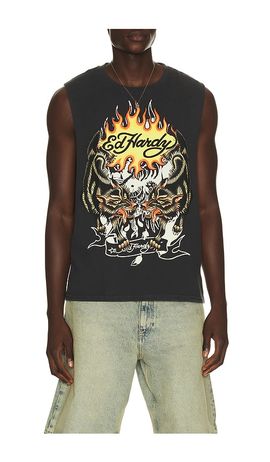 Ed Hardy Ed Hardy Wolves Cut Off Tee