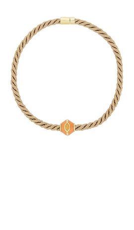 Eddie Borgo Eddie Borgo Marquise Inlaid Honeycomb Pendant