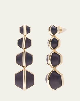 Eddie Borgo Inlaid Honeycomb Drop Earrings