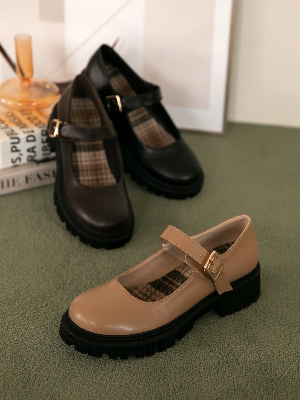 edel9 Choucream Mary Jen Platform Loafers - 5Colors