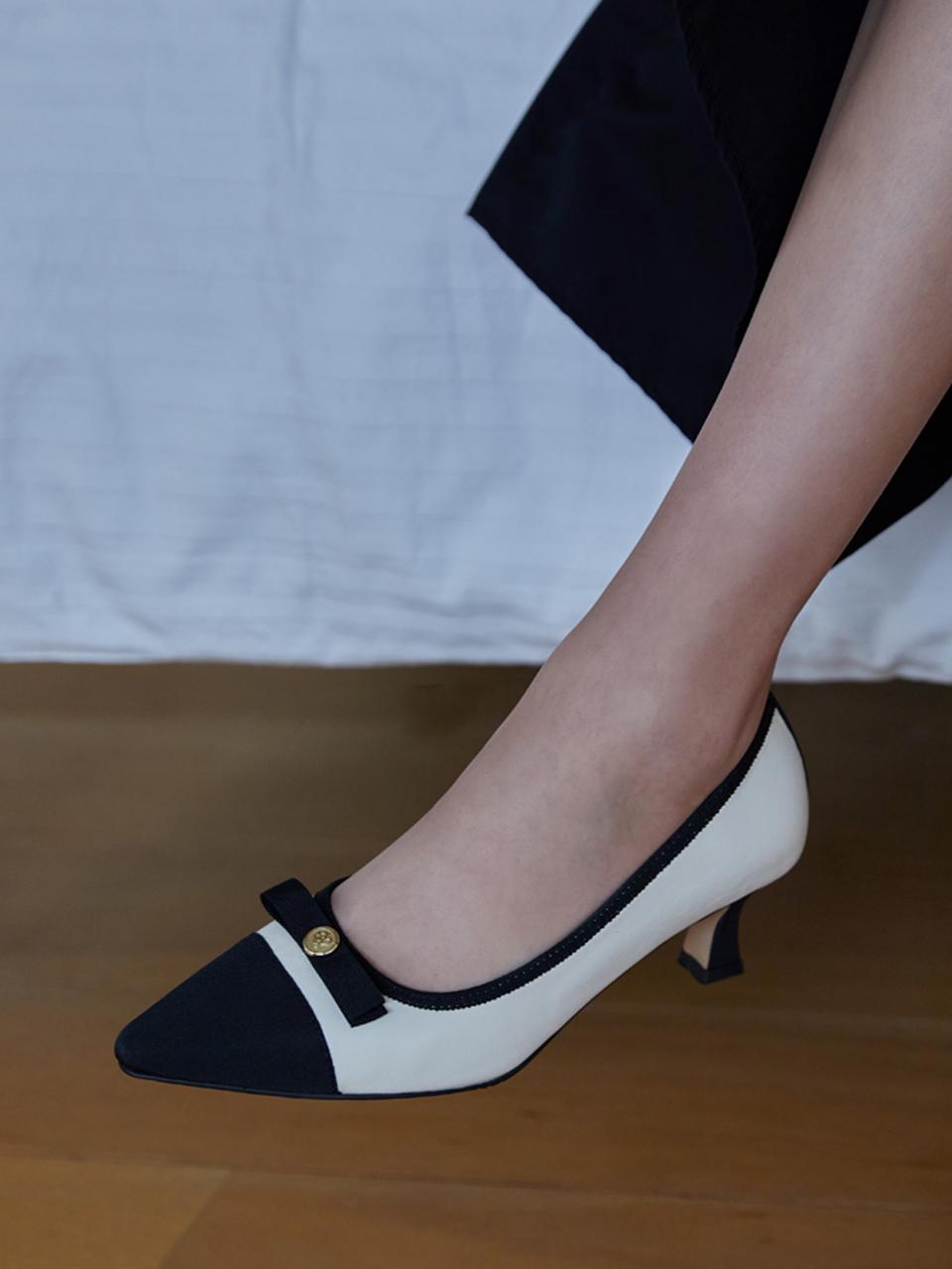 edel9 [Exclusive] Marigold Ribbon Pumps 3cm/5cm