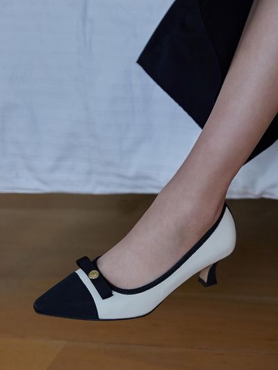 edel9 [Exclusive] Marigold Ribbon Pumps 3cm/5cm