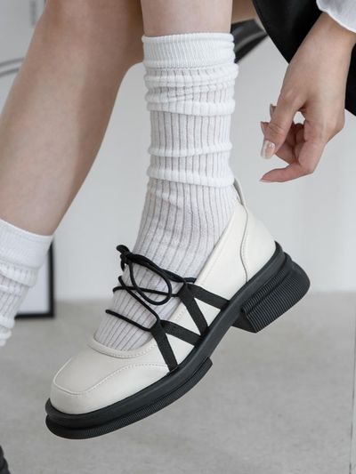edel9 [Exclusive] Tillian BANDING Platform Loafer 4 cm
