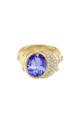 EDEN PRESLEY EDEN PRESLEY Celeste Semiprecious Stone & Diamond Pinky Ring