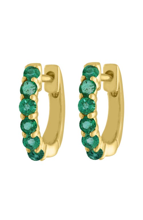 EDEN PRESLEY EDEN PRESLEY Emerald Huggie Hoop Earrings 