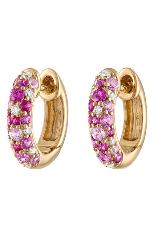 EDEN PRESLEY EDEN PRESLEY Glitter Diamond Huggie Hoop Earrings