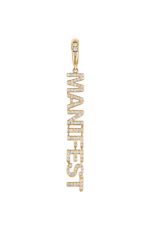 EDEN PRESLEY EDEN PRESLEY Manifest Gold Diamond Mantra Pendant