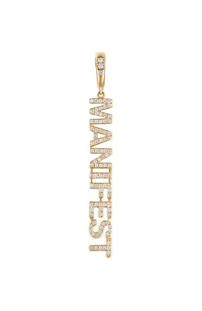 EDEN PRESLEY EDEN PRESLEY Manifest Gold Diamond Mantra Pendant
