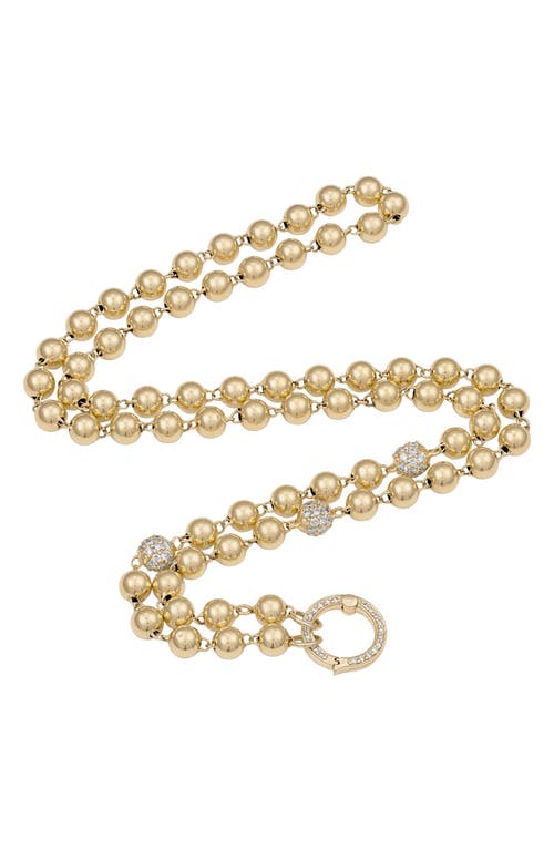 EDEN PRESLEY EDEN PRESLEY Mardi Gras 14k Gold Diamond Beaded Necklace