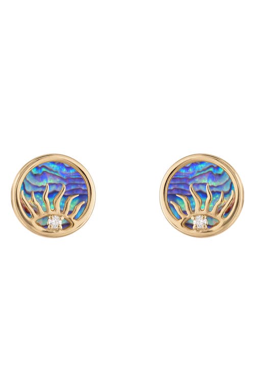 EDEN PRESLEY EDEN PRESLEY Mother-of-Pearl & Diamond Sunrise Stud Earrings