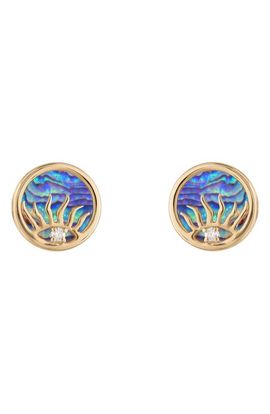 EDEN PRESLEY EDEN PRESLEY Mother-of-Pearl & Diamond Sunrise Stud Earrings