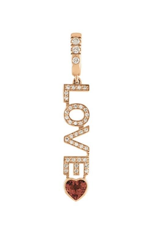 EDEN PRESLEY EDEN PRESLEY One Word Mantra Love Gold Diamond Pendant