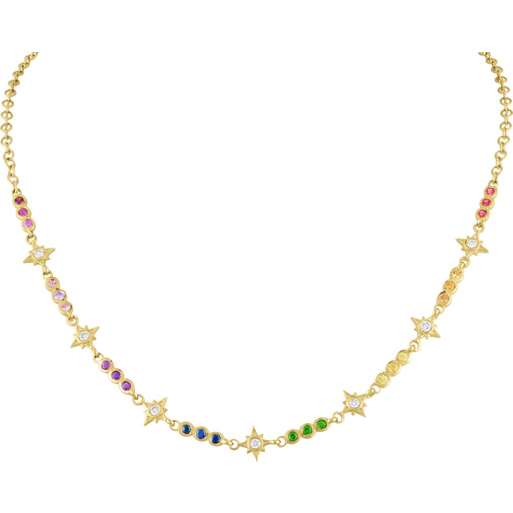 EDEN PRESLEY EDEN PRESLEY Rainbow Stars Diamond & Sapphire Necklace