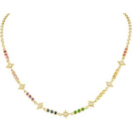 EDEN PRESLEY EDEN PRESLEY Rainbow Stars Diamond & Sapphire Necklace