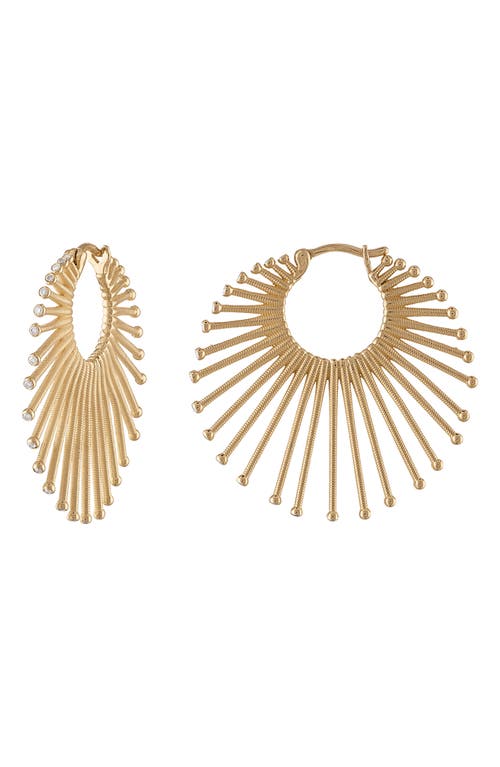 EDEN PRESLEY EDEN PRESLEY Roar Lion Diamond Extra Large Hoop Earrings