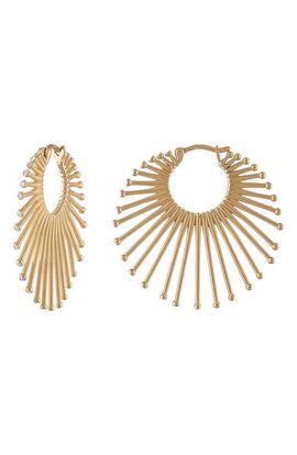 EDEN PRESLEY EDEN PRESLEY Roar Lion Diamond Extra Large Hoop Earrings