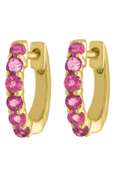 EDEN PRESLEY EDEN PRESLEY Semiprecious Stone Huggie Hoop Earrings