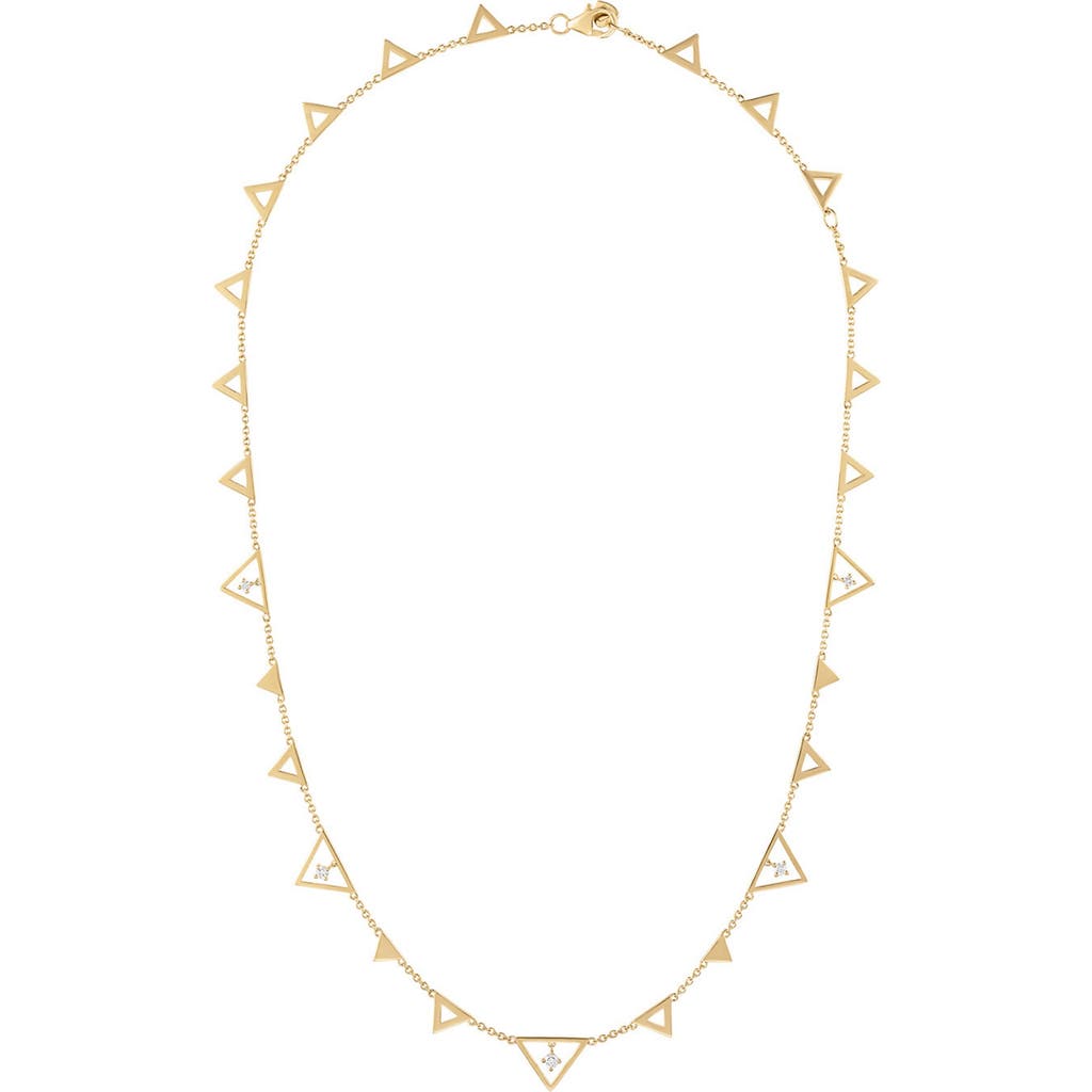 EDEN PRESLEY EDEN PRESLEY Shine Gold Diamond Triangle Necklace