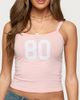 Edikted Edikted 80s Babe Tank Top in Light/Pink, Women's at Urban Outfitters - 1