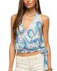 Edikted Edikted Abstract Backless Tie Halter Top - 1