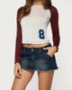 Edikted Edikted Adania Denim Mini Skort in Medium/Blue, Women's at Urban Outfitters - 1