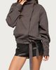 Edikted Edikted Aiza High Neck Jacket in Dark/Gray, Women's at Urban Outfitters - 4