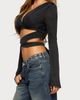 EDIKTED EDIKTED Akari Long Sleeve Wrap Top - 3