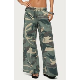 EDIKTED EDIKTED Allen Camo Wide Leg Sweatpants