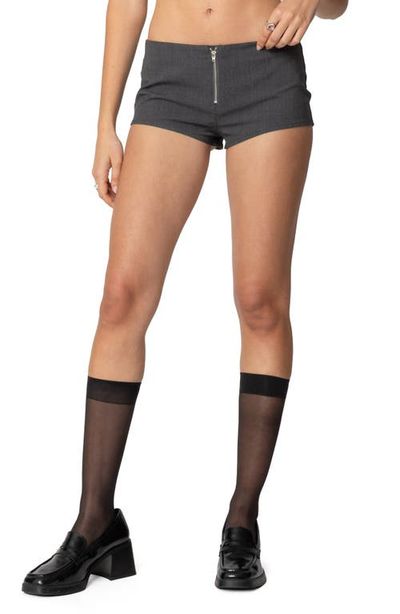 EDIKTED EDIKTED Allie Zip Up Micro Shorts