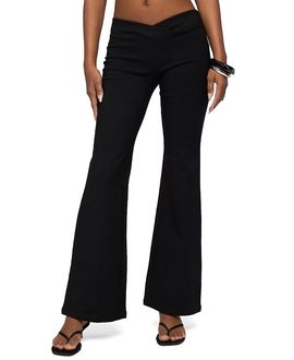 Edikted Edikted Alyce Crossover Flared Pants