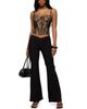 Edikted Edikted Alyce Crossover Flared Pants - 5