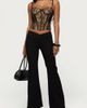 Edikted Edikted Alyce Crossover Flared Pants in Black, Women's at Urban Outfitters - 2