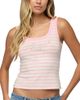 Edikted Edikted Angel Glow Rhinestone Striped Tank Top - 1
